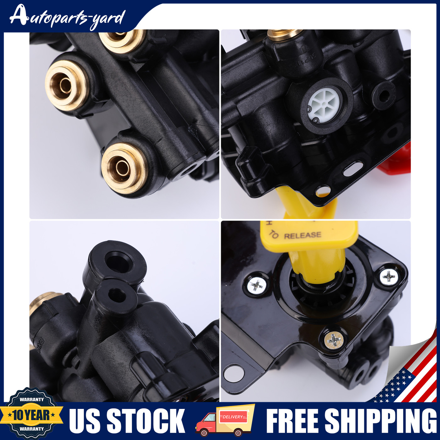 New Dash Control Brake Valve 5 Ports For Volvo VNL 24340522 US
