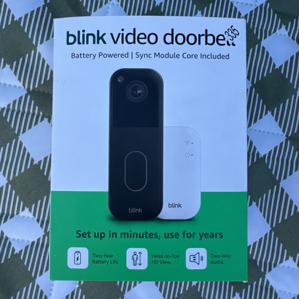 Blink Video Doorbell Battery Operated W Sync Module Core