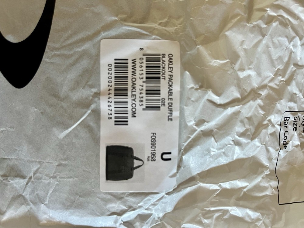 Oakley Packable Duffle Bag Black