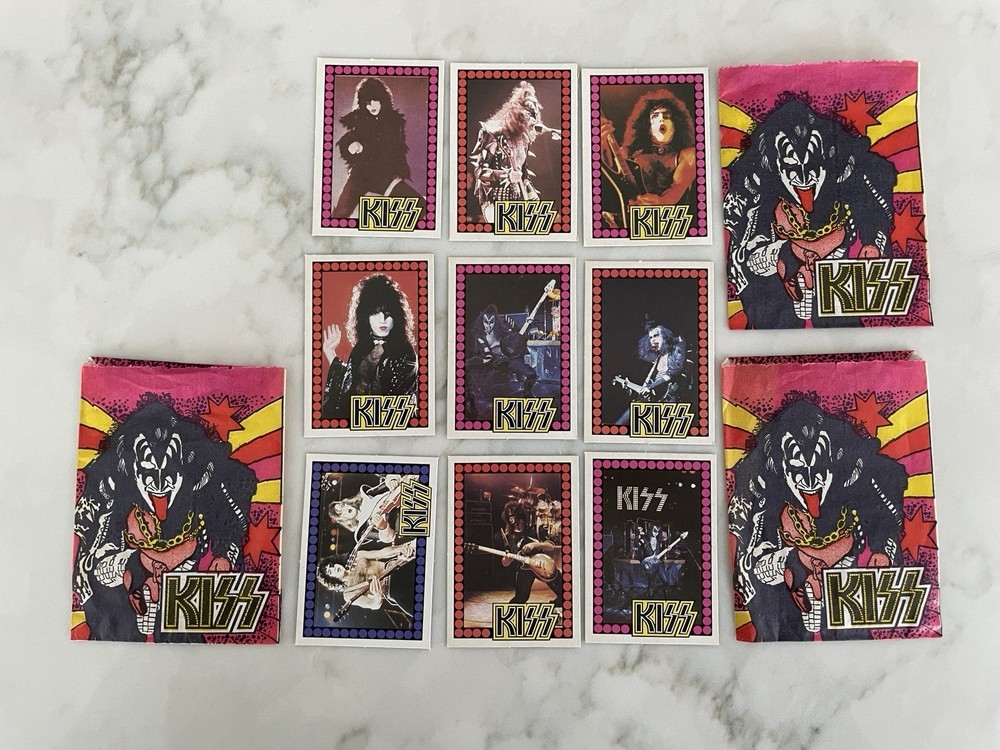 KISS HOLLAND MONTY CARDS  1980 3 packs 9 CARDS Gene Paul  Ace Peter Aucoin Rare