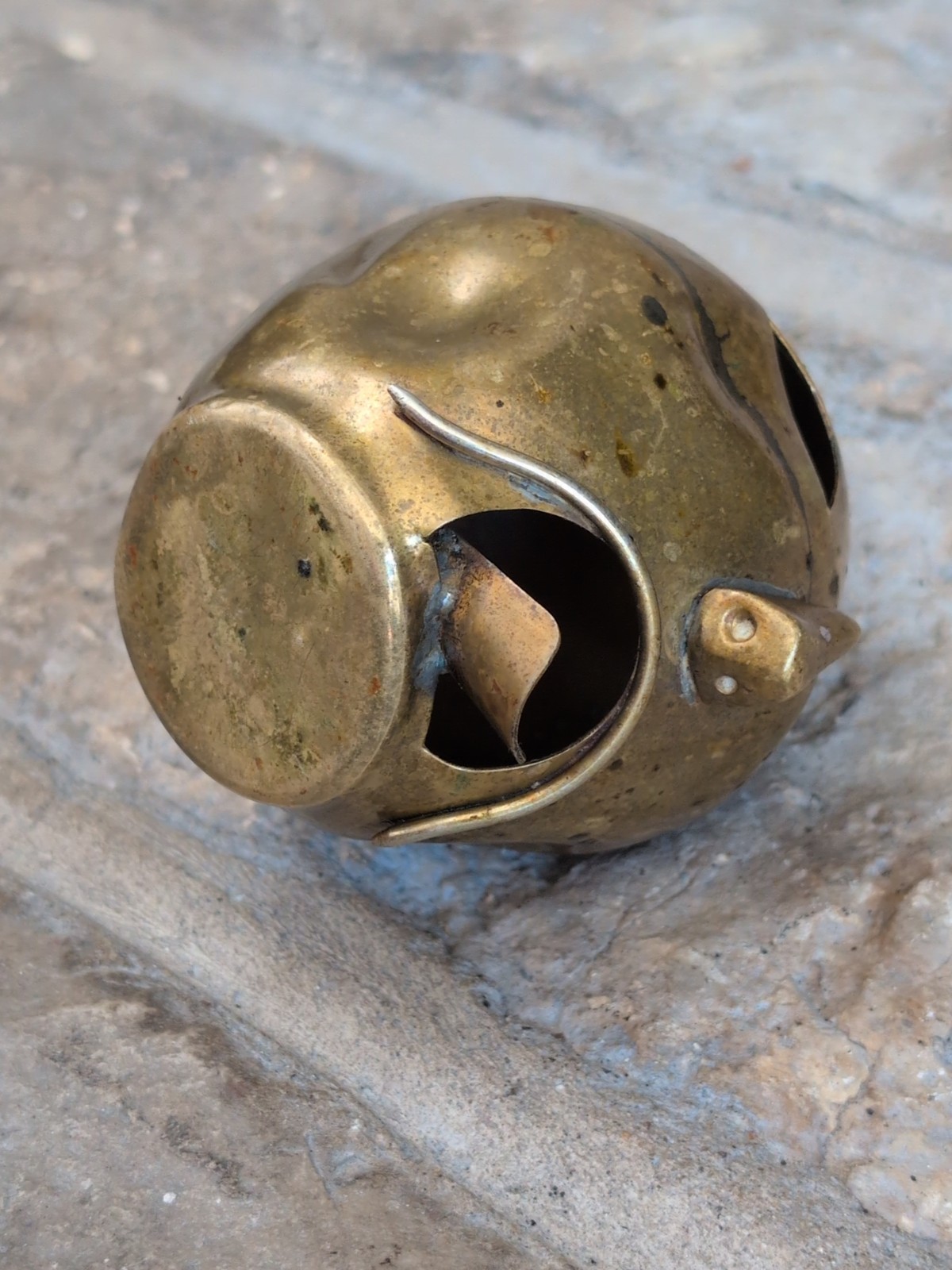 1960s Artes De Mexico Metalwork luchador Smoker Ashtray Incense Burner, 4.5”