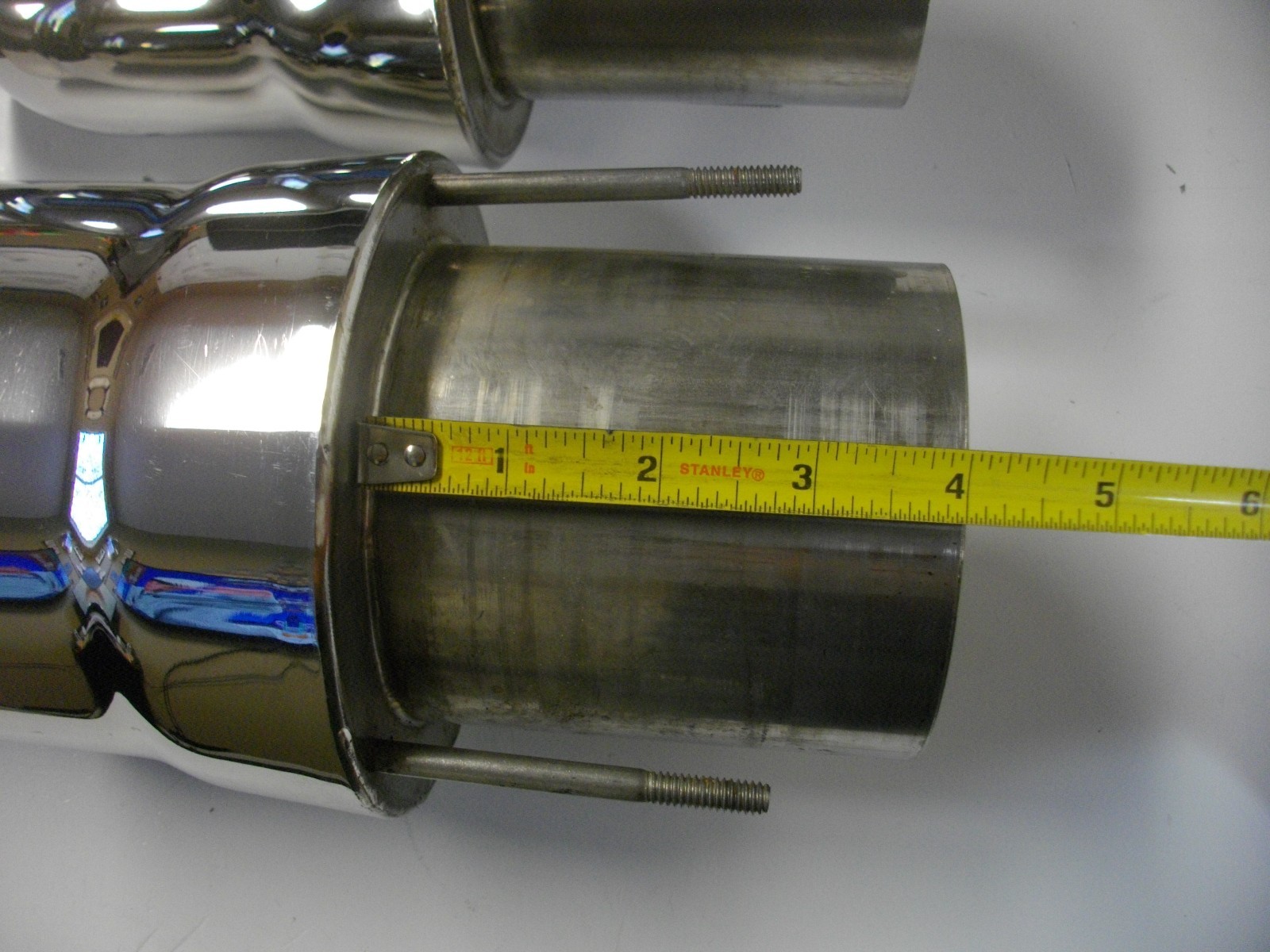 Boat Marine 4" Stainless Exhaust Tips with Mufflers Gibson Eddie Gaffrig