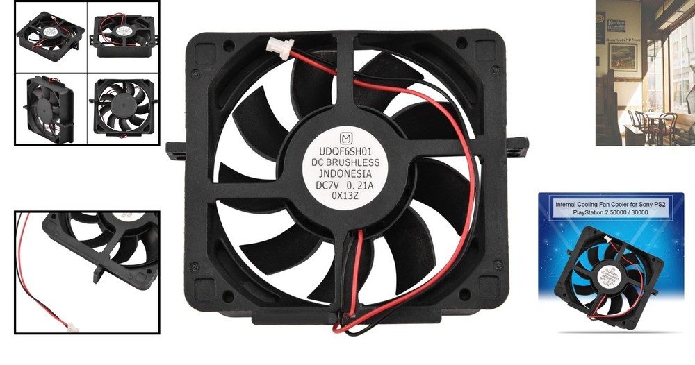 Durable ABS DC 7V Cooling Fan for PS2 - Reduce Overheating & Enhance Performance