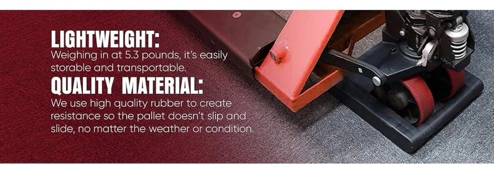 Heavy Duty Pallet Jack Stop - Damage Reducing, Simple, and Functional