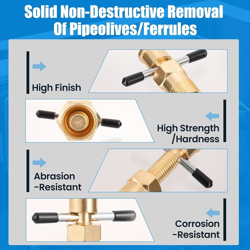 Olive Ferrule Puller Corrosion-Resistant Compression Ring Removal Tool Suitab...