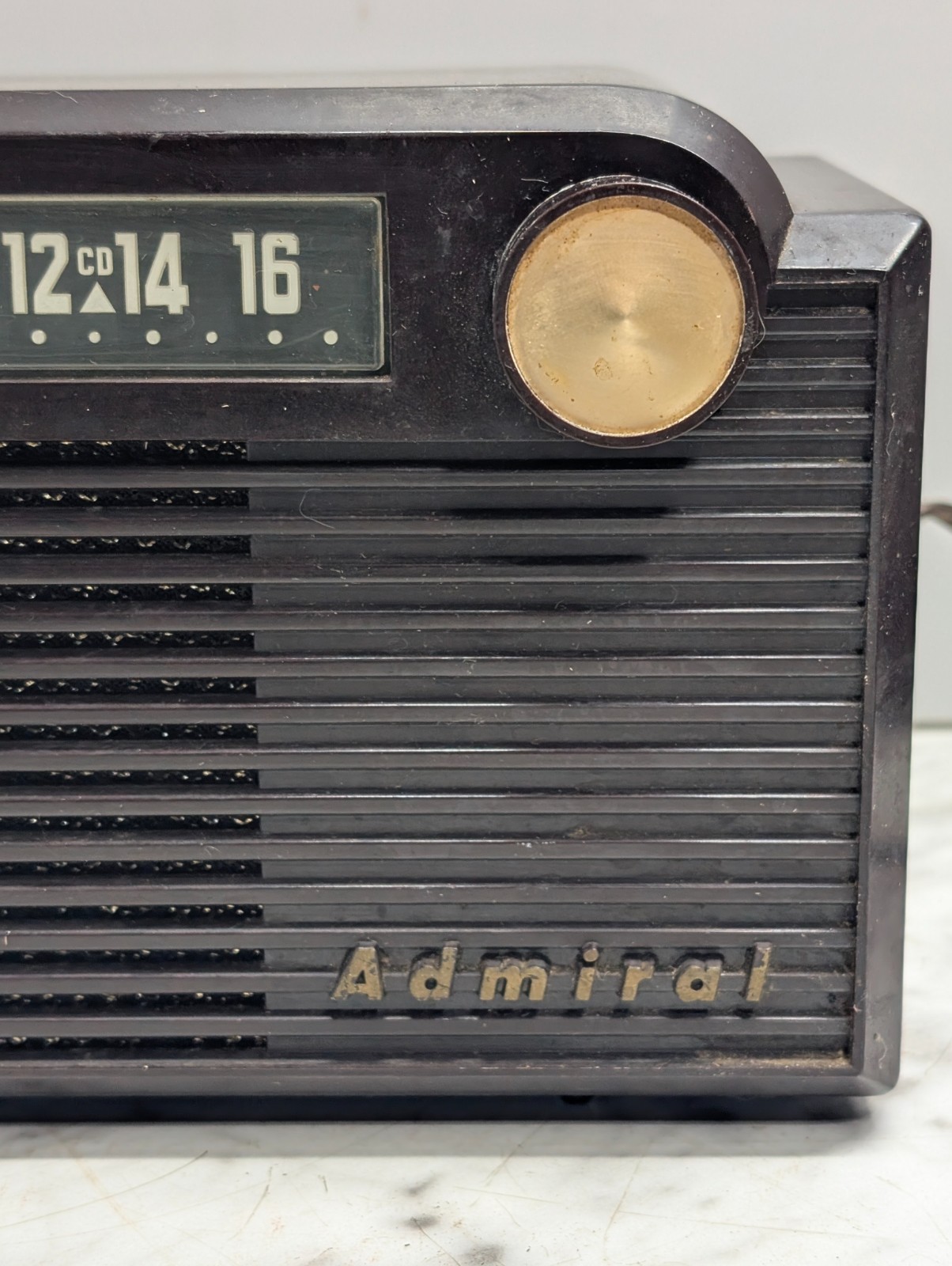Vintage 1950's Admital MCM AM Radio Table Top 5G32N Model #