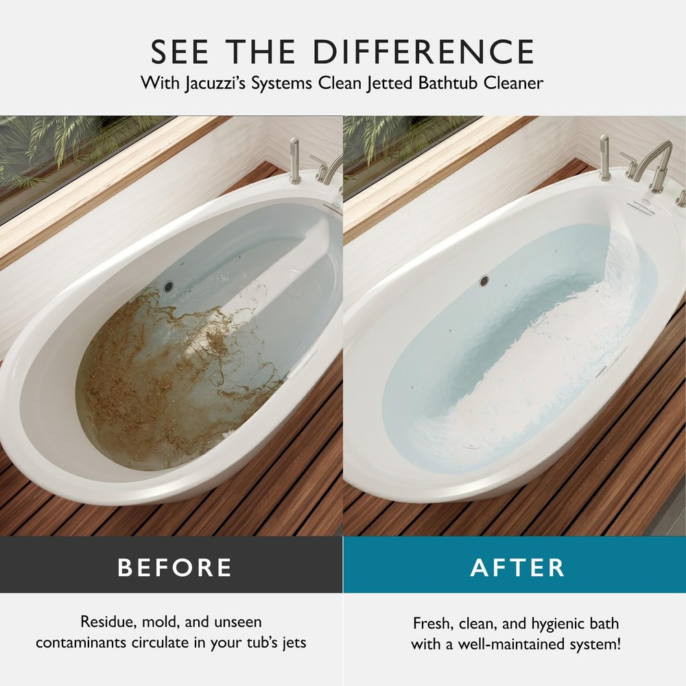 Jacuzzi Systems Cleaner – 2-Step Jetted Bathtub Cleaning Solution, 5-Pack...