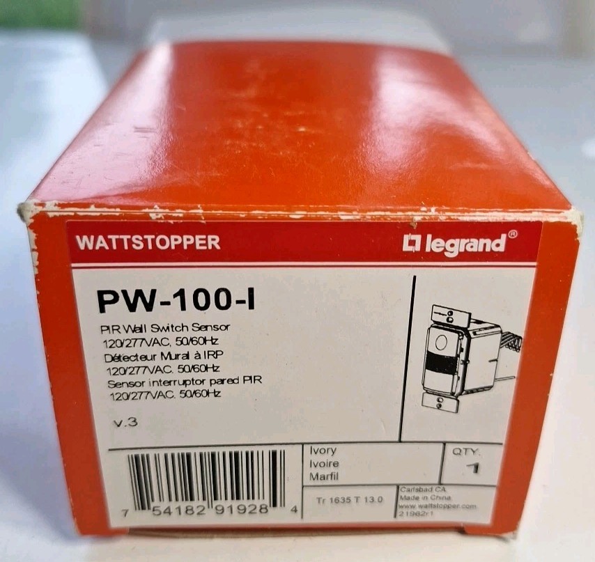 WattStopper PW-100-I PIR Wall Switch Sensor