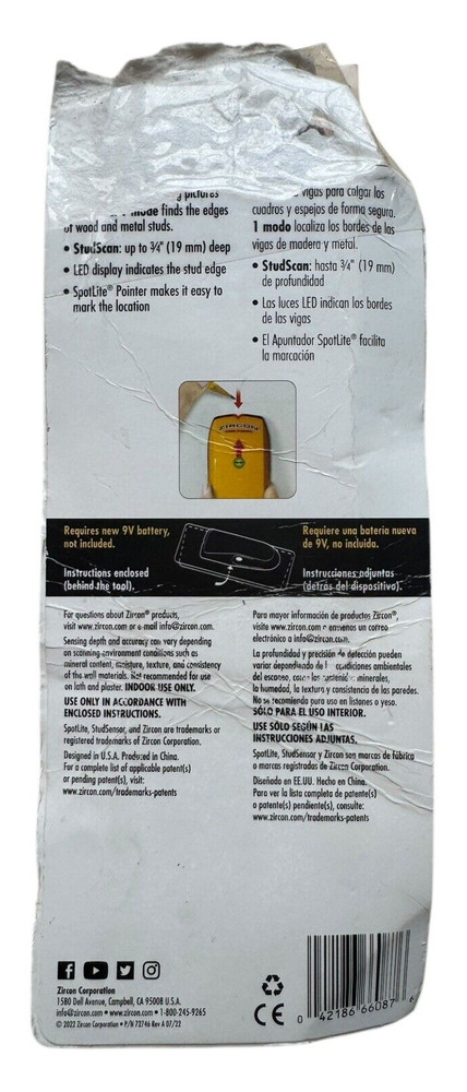 StudSensor - ZIRCON HD25 - Tested