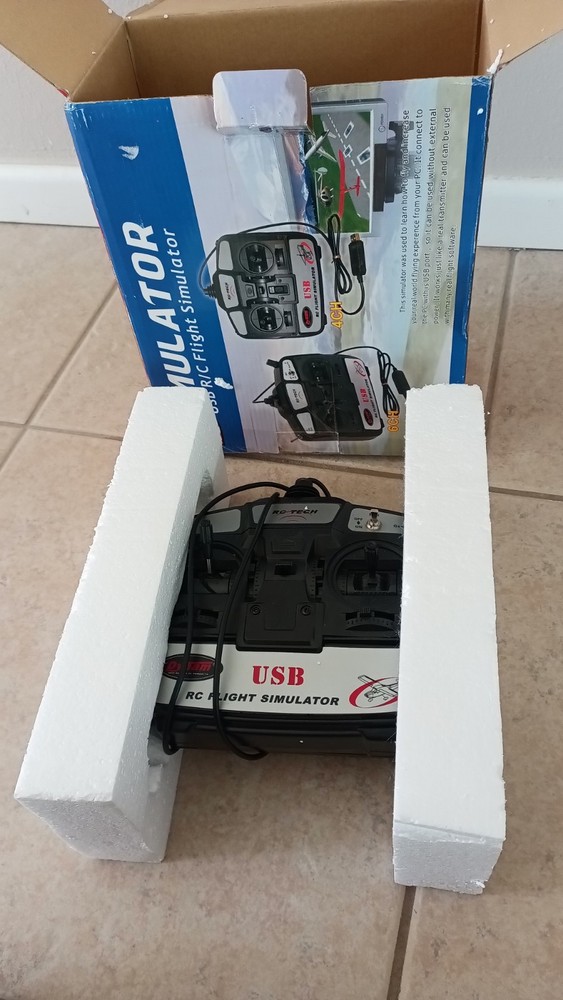 Dynam RC Flight Simulator USB with Controller for RC Helicopter Plane Training