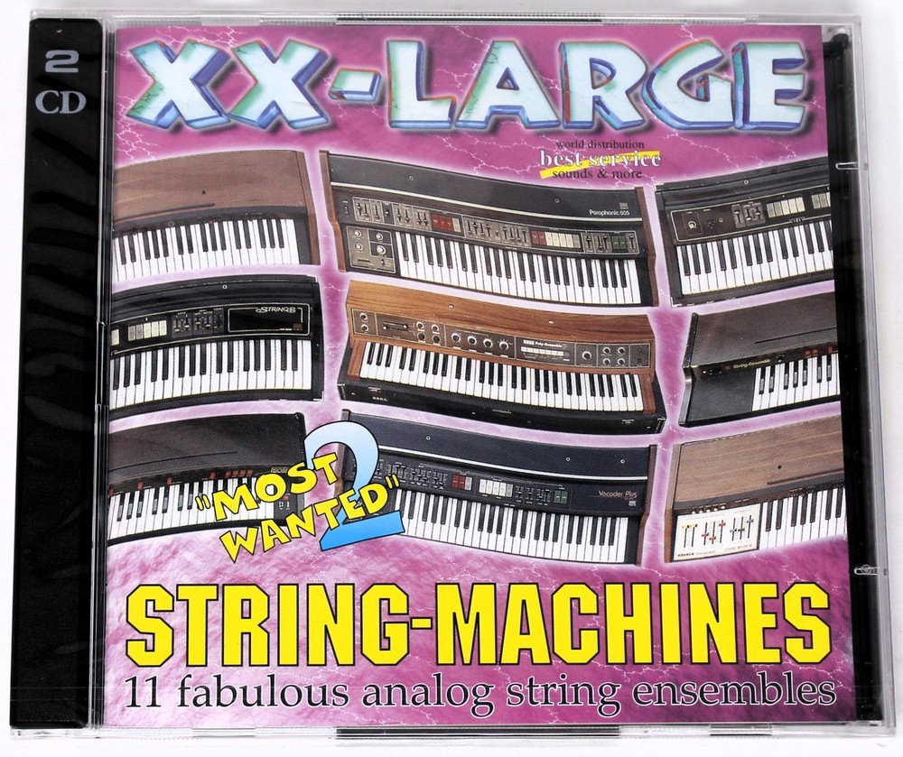 Best Service Most Wanted 2 String Machines Sound Library/Sampling Double CD NEW!