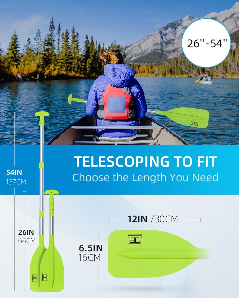 Telescoping Emergency Paddle 21''-42''（Assembling Required） Collapsible Paddl...