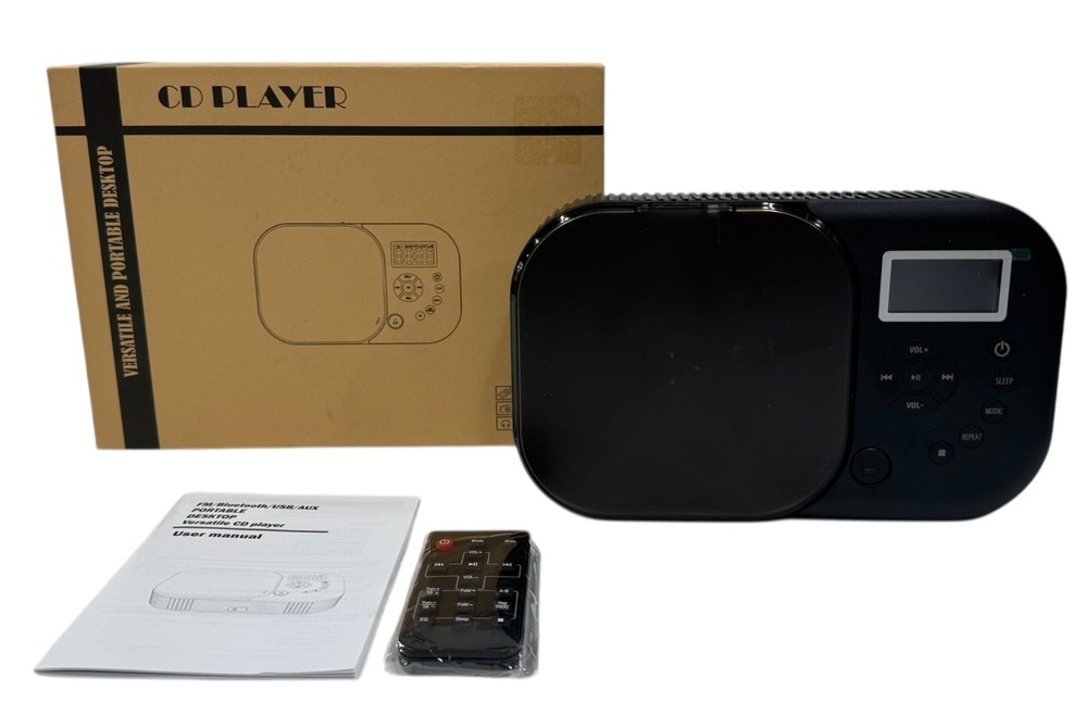 MONODEAL CD Player Portable Rechargeable Bluetooth CD Player w/ Speakers