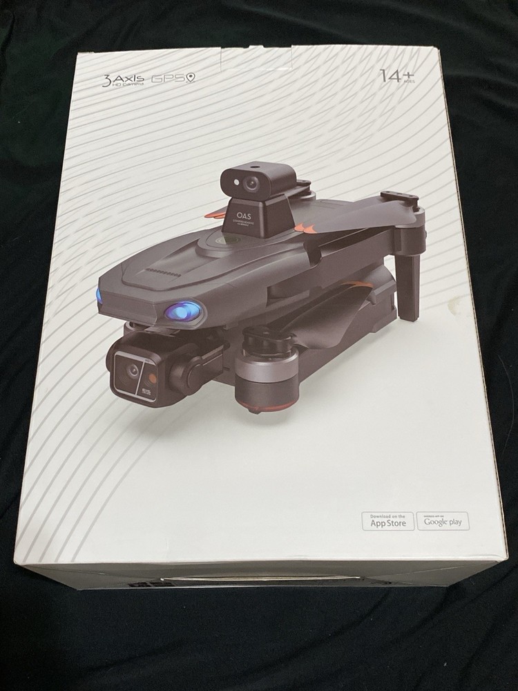 GPS Drone w/ Camera OAS 3 Axis + Screen Controller 2 Batteries Case RTF Kit