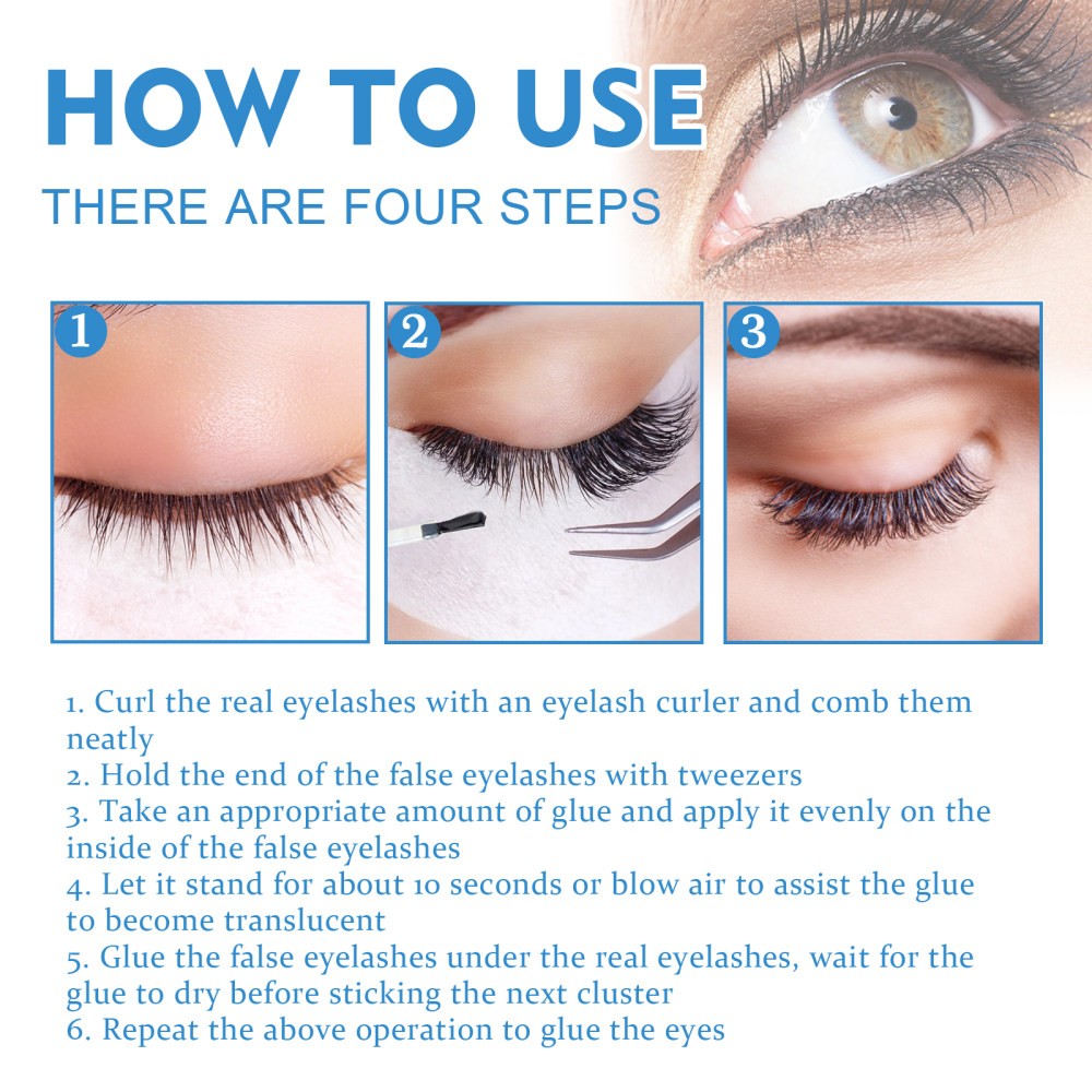 false eyelash glue multi-pose beauty styling light self-adhesive