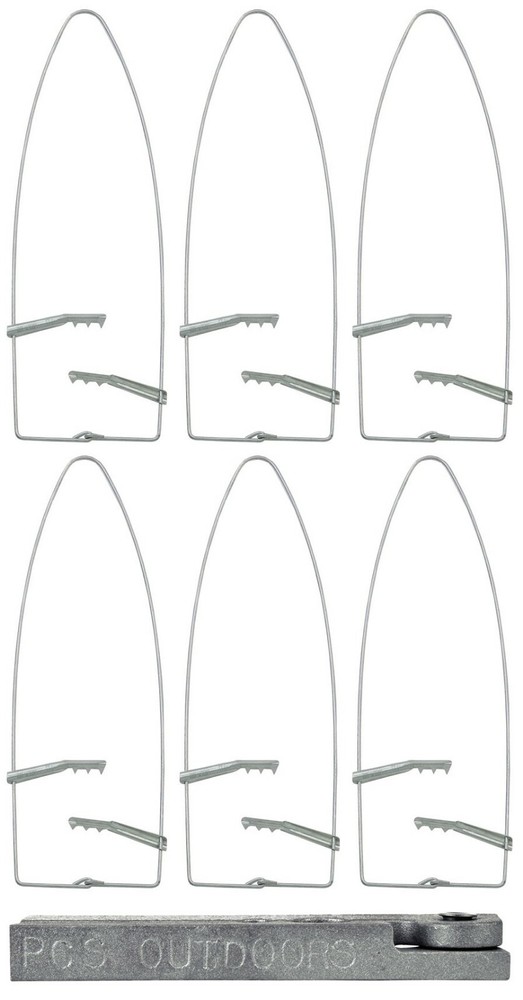 (6 Pack) Duke #1 Wire Fur Stretcher Value Package with AuSable Tail Stripper