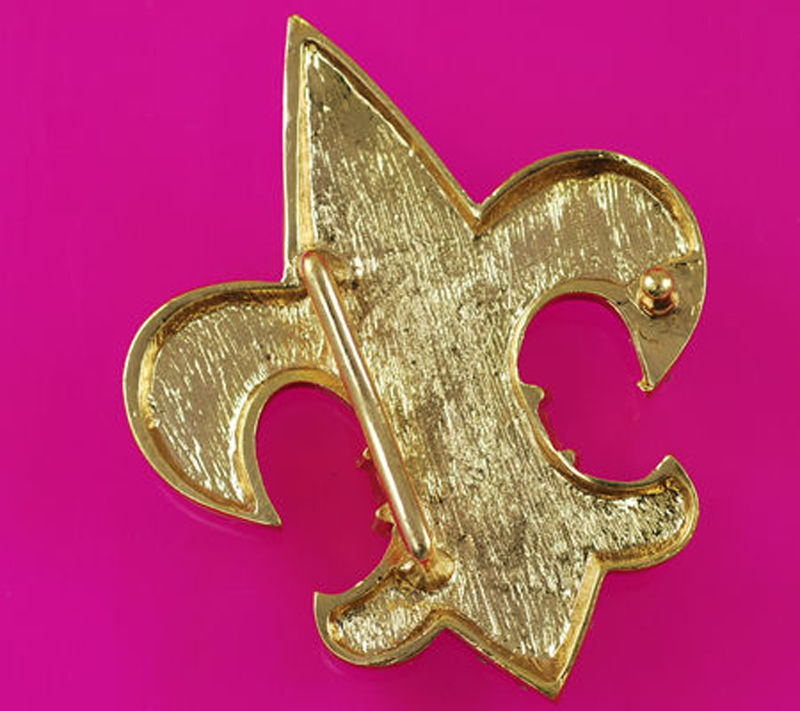 "FLEUR DE LIS STONE" BELT BUCKLE