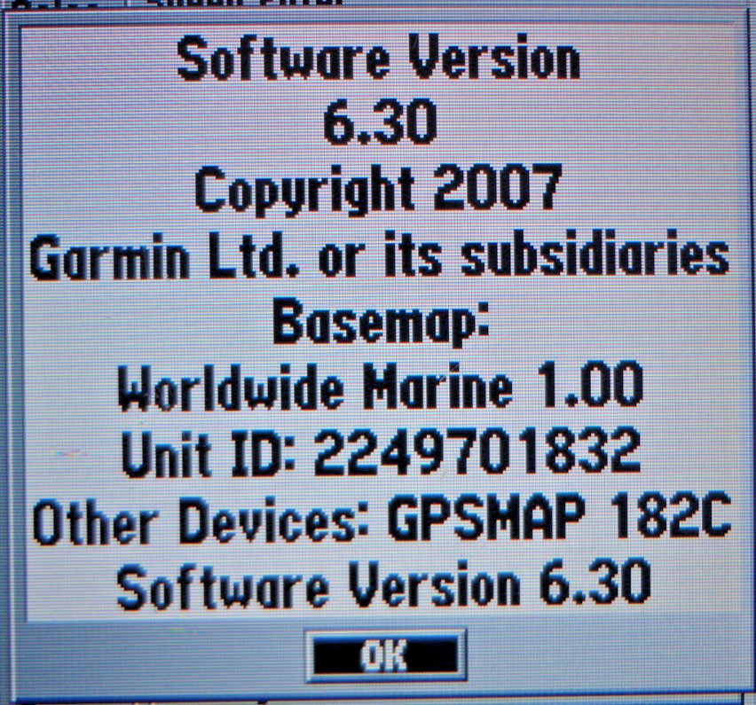 GARMIN GPSMAP 182C MARINE CHART PLOTTER FISHFINDER GPS w PWR ANTENNA KNOBS COVER