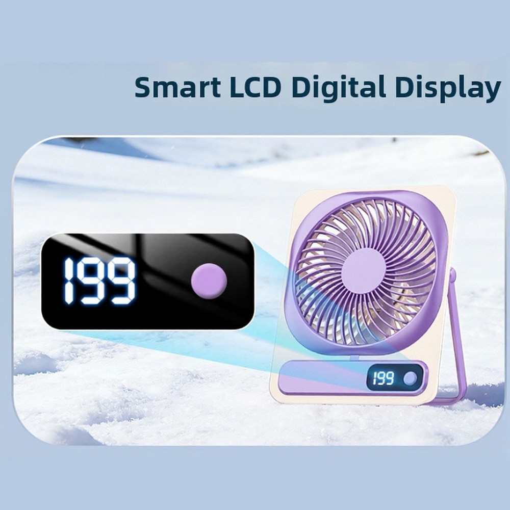 Desktop Circulating Fan 5 Speed Quiet 36dB Wall Mountable Vertical Fan