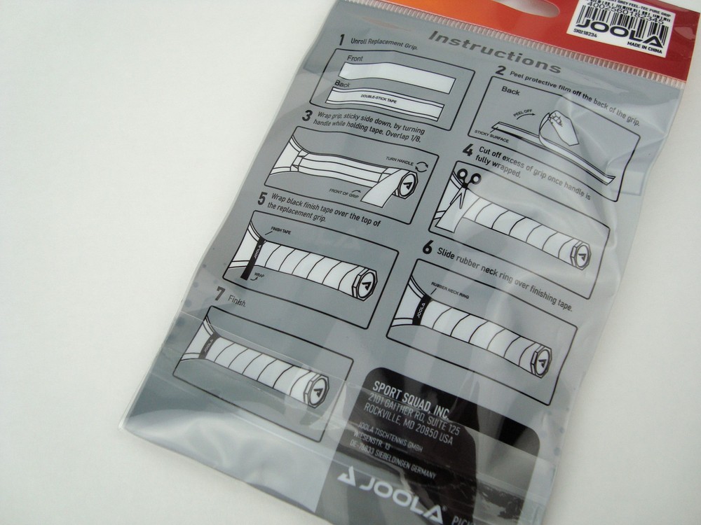 Joola Replacement Grey Ridge Grip Tape 2 Pack Grey