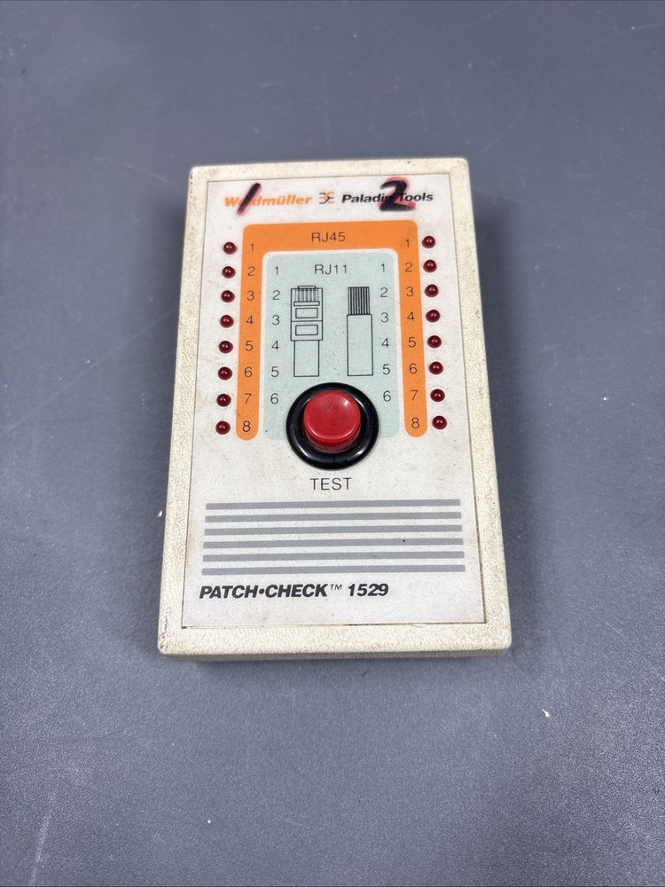 WEIDMULLER PALADIN TOOLS PATCH CHECK 1529 RJ45 RJ11 TESTER