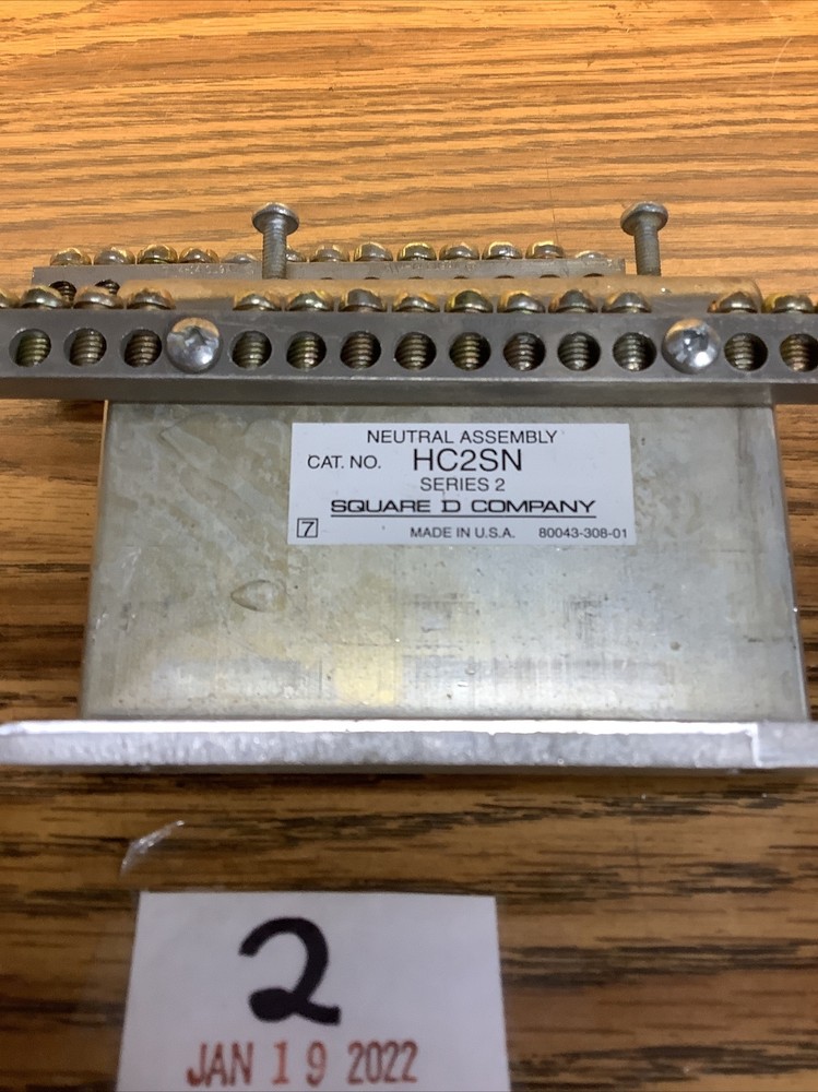HC2SN SQUARE D Neutral Assembly Series 2 USED