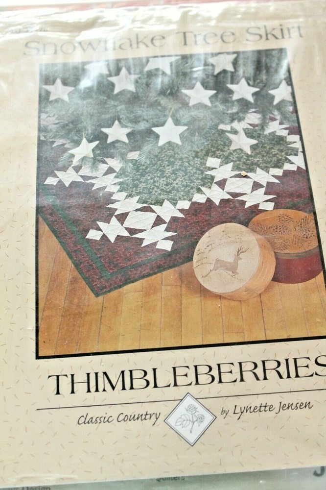 Snowflake Tree Skirt Pattern Thimbleberries Lynette Jensen
