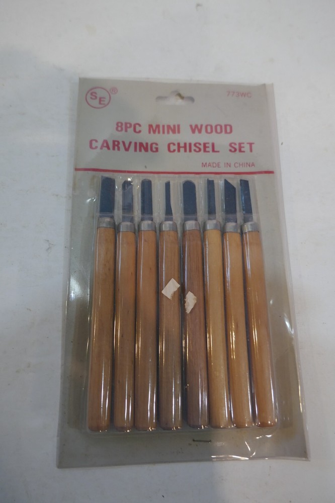 8 Piece Beginners Mini Wood Carving Chisel Sets Hand Tools Great Starter Set