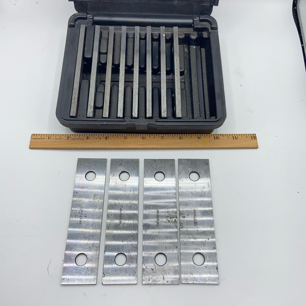 Parallel Set 1/8″ Thick Precision (10 Pair, 6″ Long) 1/2” To 1 5/8”