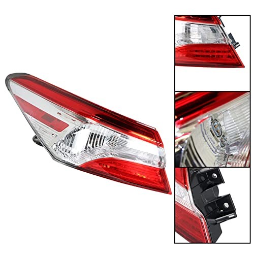 1-Pack Rear Left Tail Light Assembly Replacement for Camry 2018 2019 2020