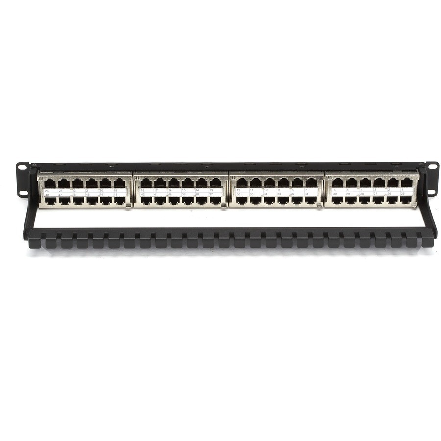 BlackBox JPM806AHD 48-Port Cat5e Feed-Through Patch Panel 1U