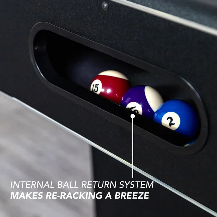 Pool Table (7.3 ft.) (Black/Blue) (Free Shipping)