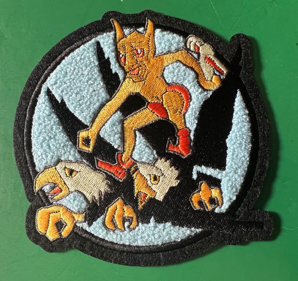 USAAF 339TH FIGHTER SQUADRON 5 INCH SQUADRON PATCH- CHINILLE