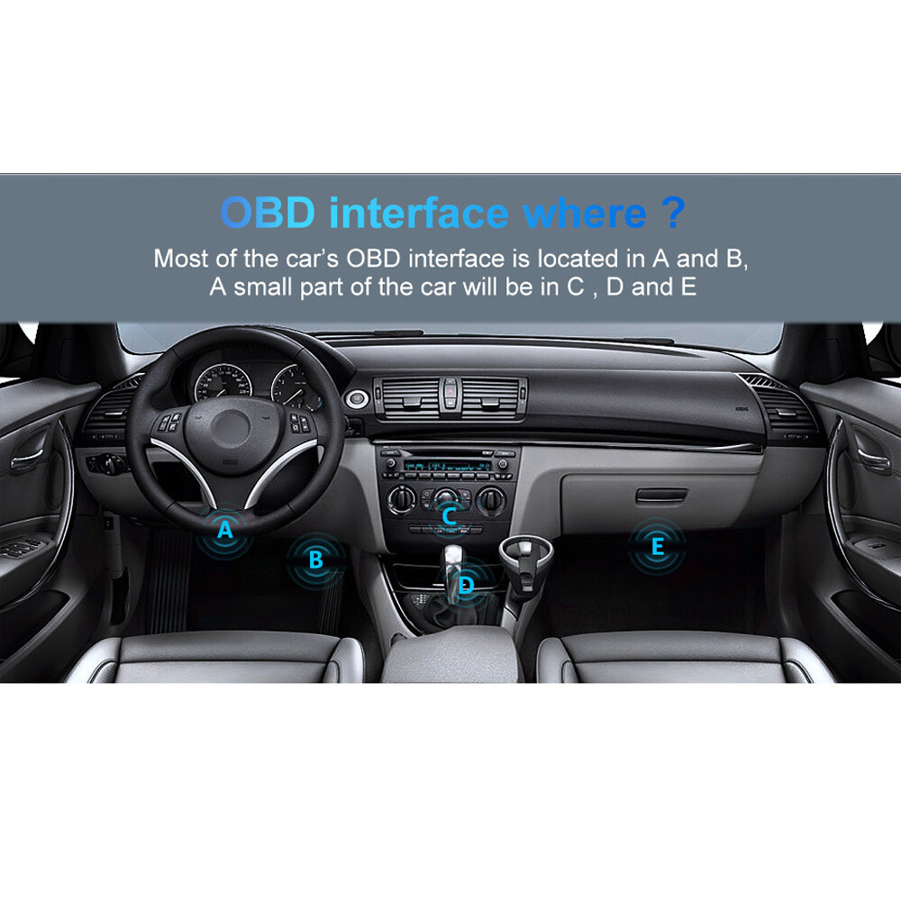 ELM327 OBD2 Code Reader Bluetooth Auto Interface Adapter Diagnostic for android