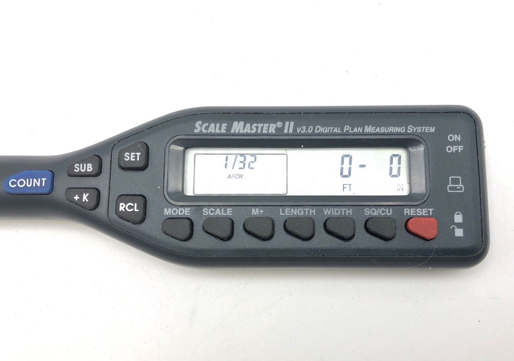 SCALE MASTER II V3.0 MODEL 6130 DIGITAL PLAN MEASURING TOOL