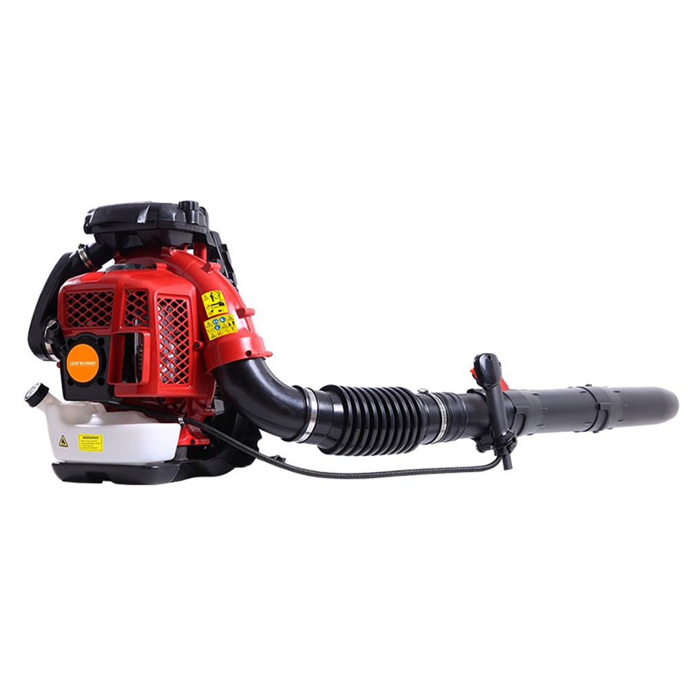 80CC Backpack Leaf Blower Cordless Gas Snow Blower 2 Stroke Engine Wind Force