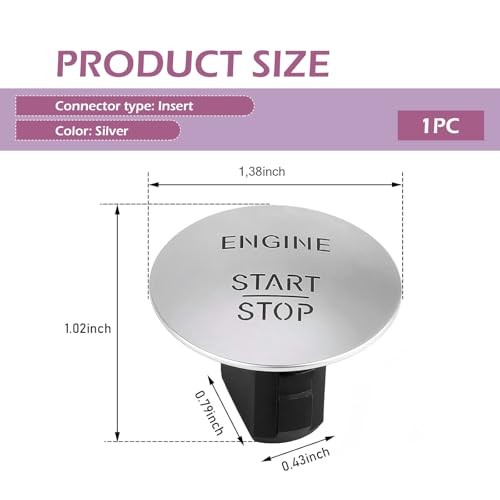 Engine Start Stop Button Switch, Compatible with Mercedes-Benz All Series,