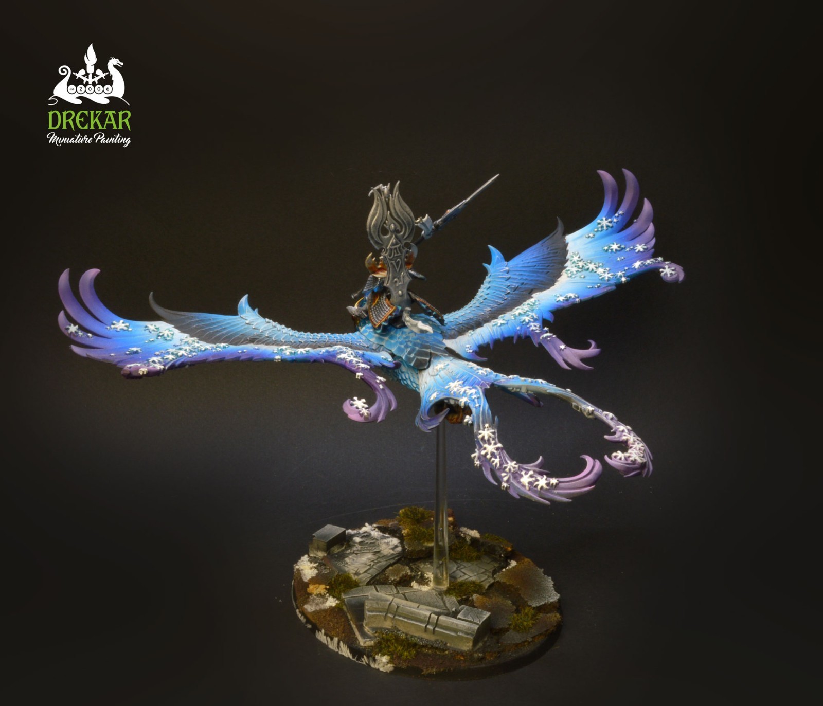 Frostheart Phoenix High elf old world ** COMMISSION ** painting