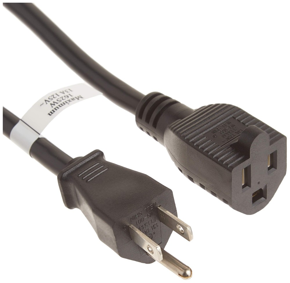 C2G 4FT Premium Universal Extension Cord - Power 4ft, Black