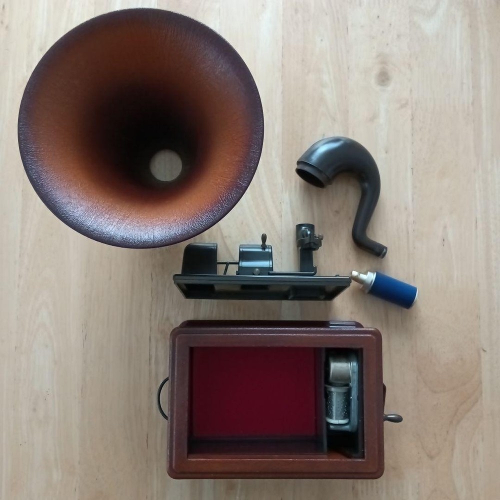 Edison Opera Gramophone-Shaped Music Box by Technics – Accessory Box