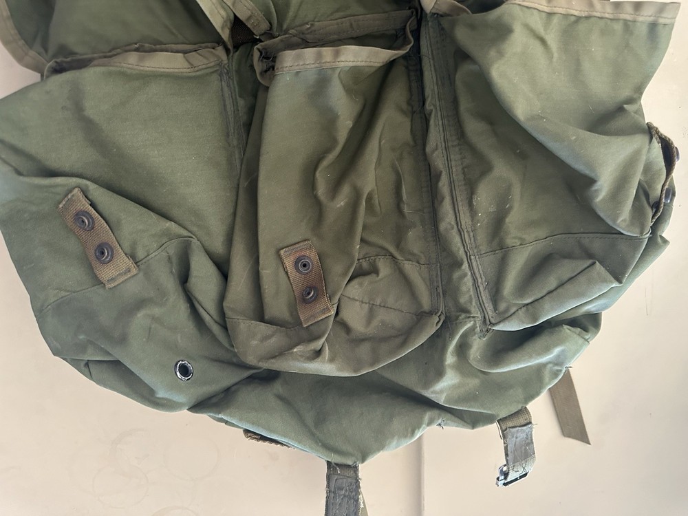 VTG Combat Field Pack Olive Drab Nylon Backpack Medium No Frame/ Straps