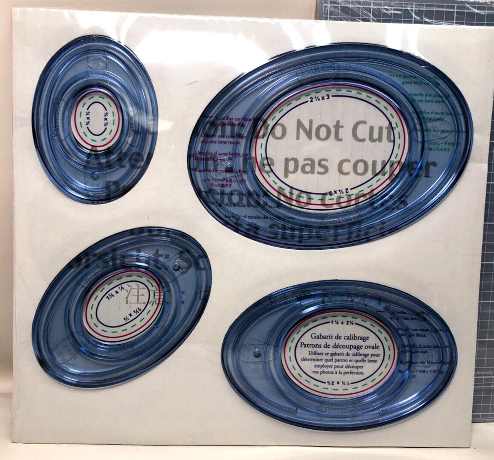 NEW Creative Memories Lot Cutting System Oval Patterns Blades Mat