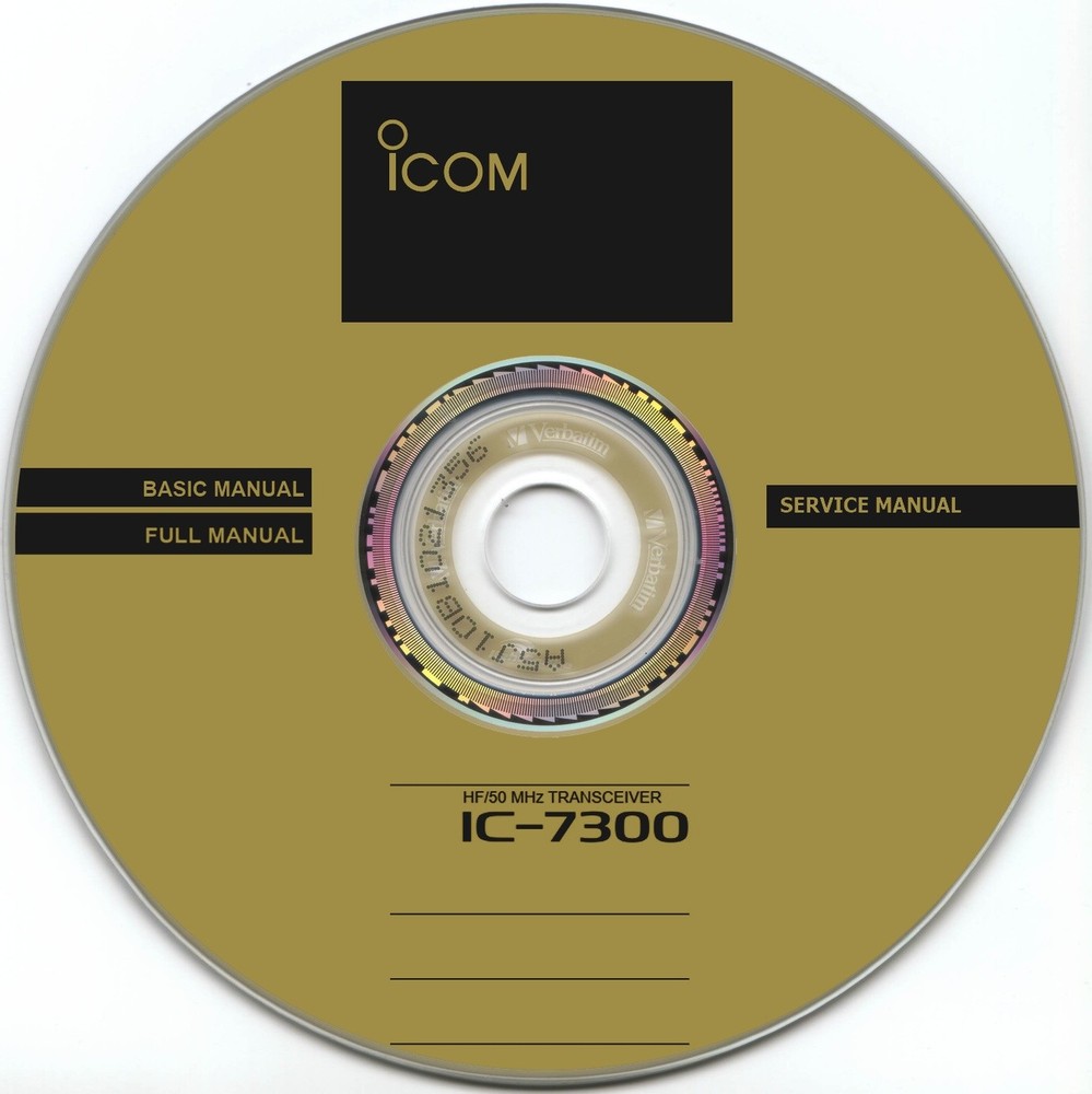 Icom IC-7300 Basic Manual & Service Manual  & Full Manual on CD