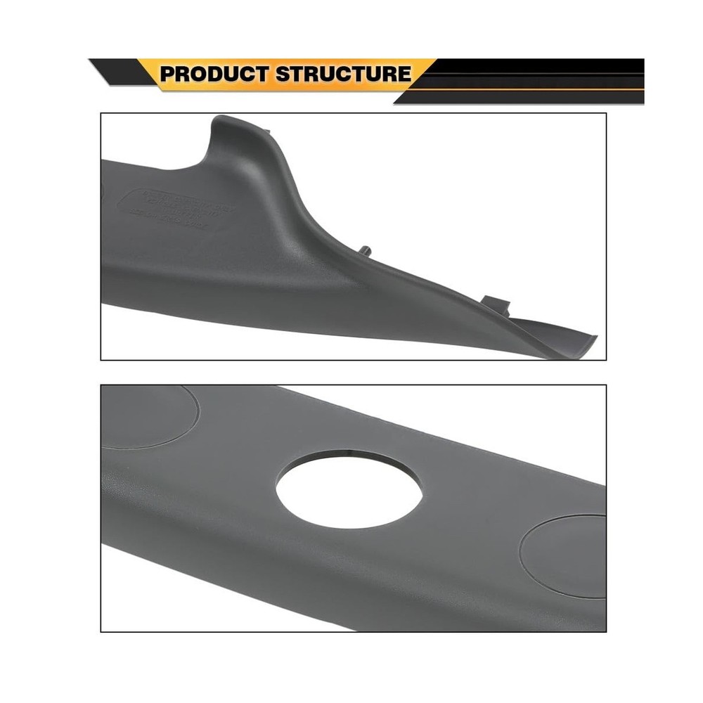 Bumper Step Pad Rear Center Gray Compatible with Ford Excursion 2000-2005/Fit...