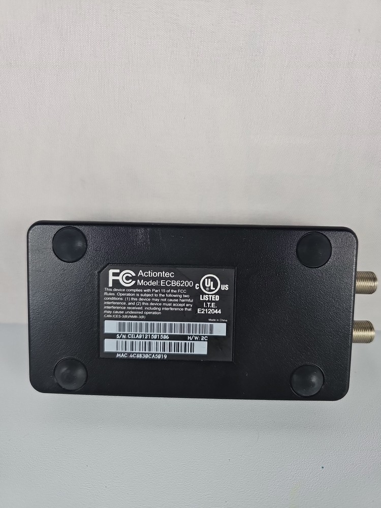 Actiontec ECB6200 Wired Network Adapter No A/C ~