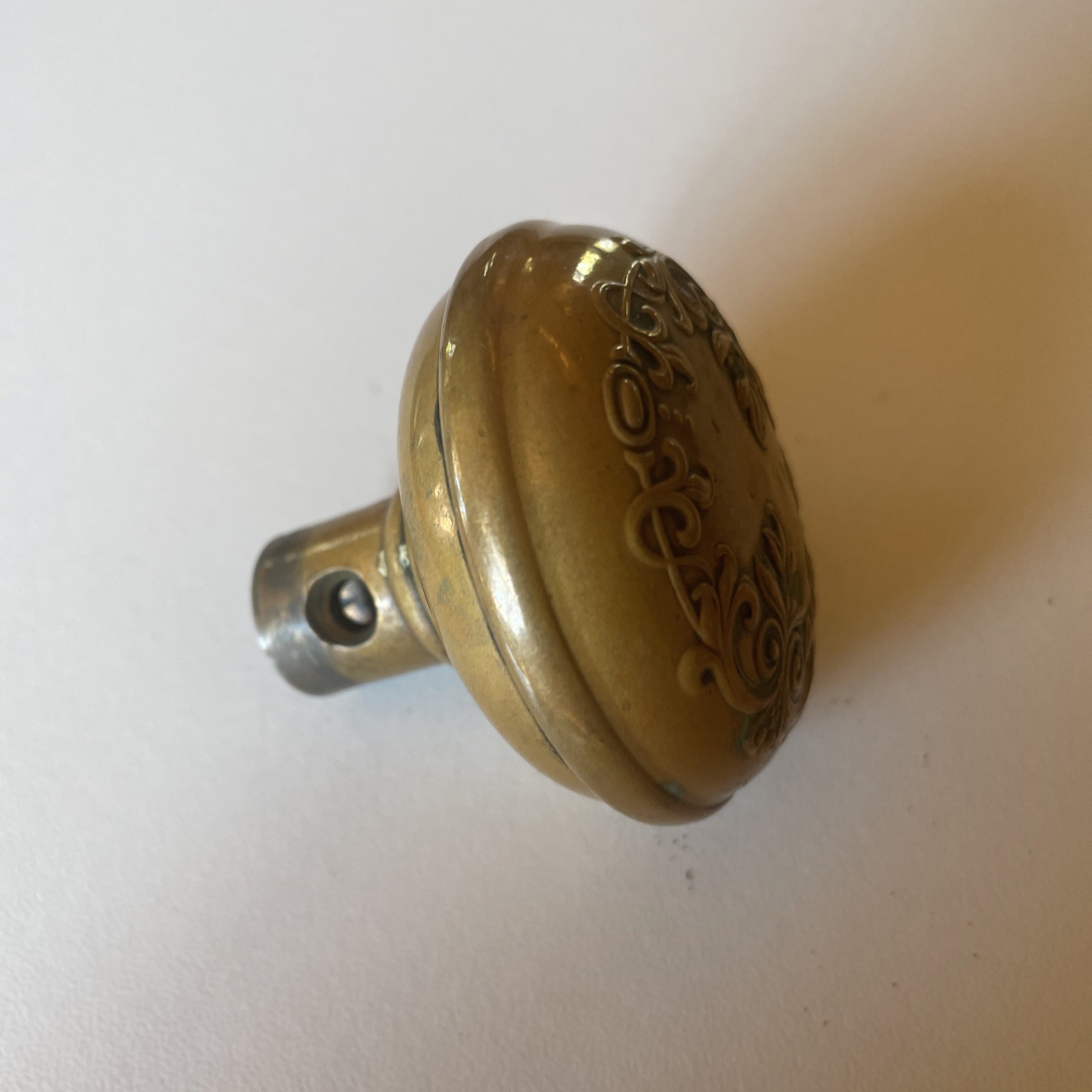 Antique Bronze Door Knob 2 1/4 Inch Diameter