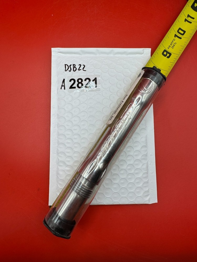 Dye SS Angel Threaded .688 Paintball Barrel Back - Silver