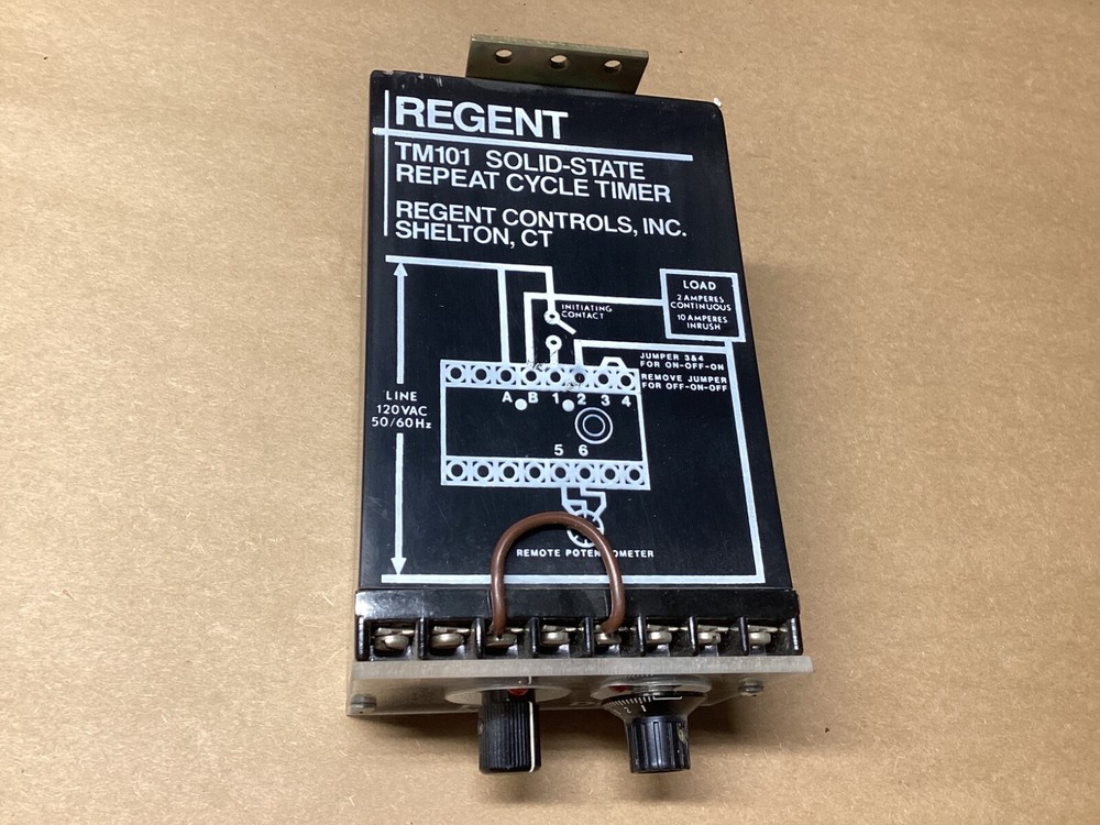 REGENT TM101-120 SOLID-STATE REPEAT CYCLE TIMER 120VAC #115L148*CO