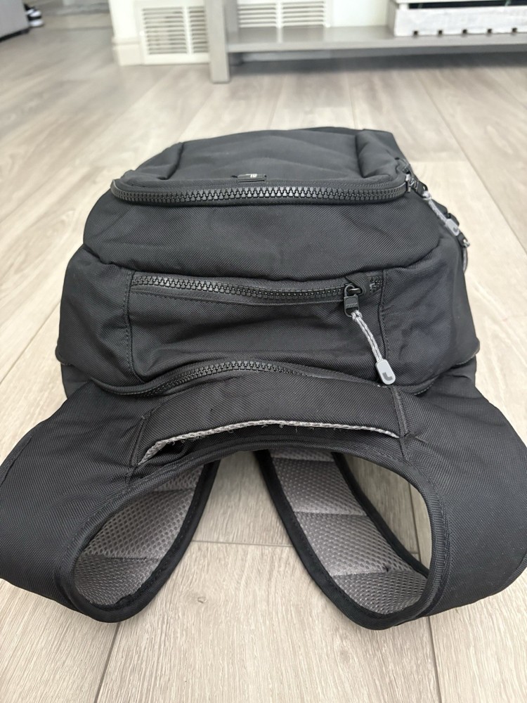 Lole Quilted Backpack Padded Back Shoulder Laptop Black