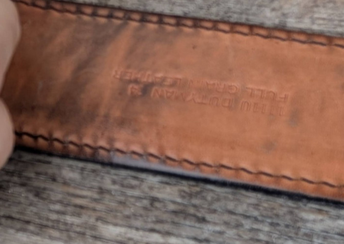 Dutyman Belt 1111u Black 34 Full Grain Leather
